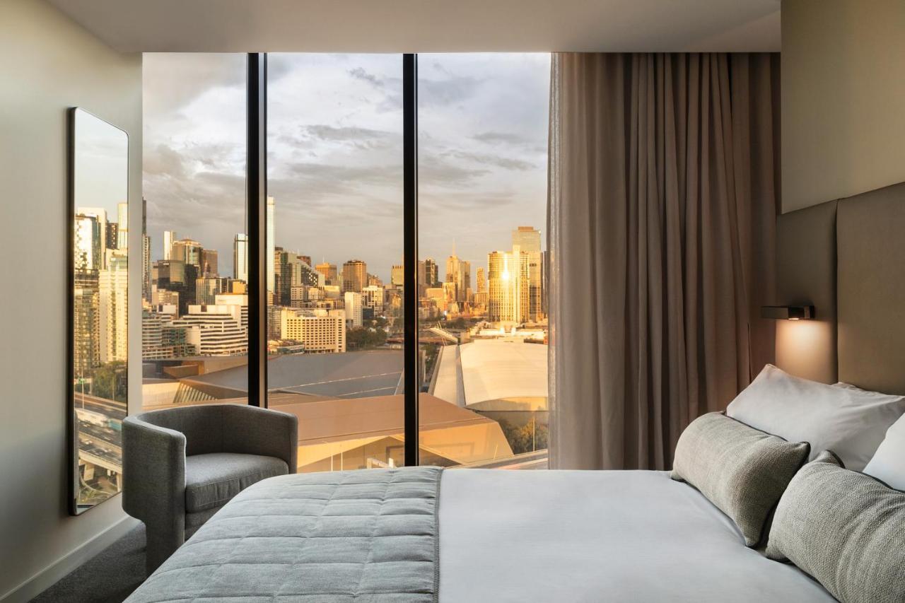 Oakwood Premier Melbourne Apart otel Dış mekan fotoğraf A bedroom at the hotel
