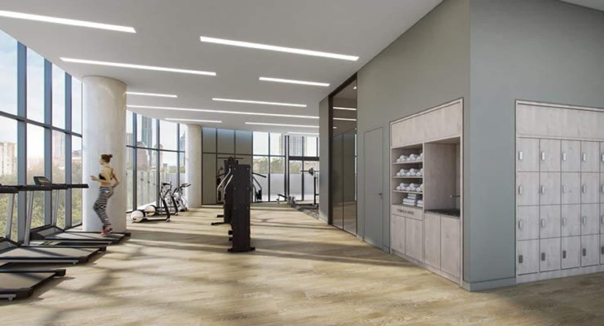 Oakwood Premier Melbourne Apart otel Dış mekan fotoğraf The gym