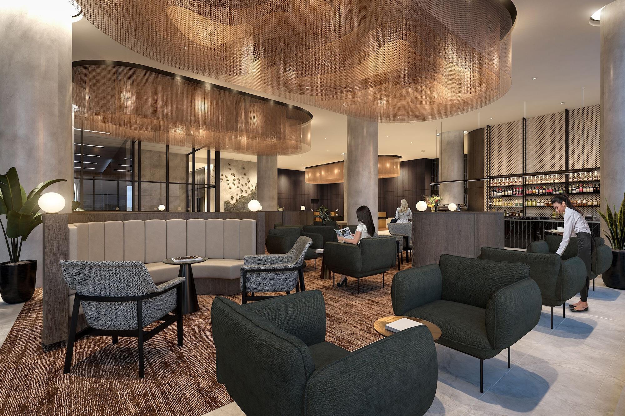 Oakwood Premier Melbourne Apart otel Dış mekan fotoğraf The lounge at the airport