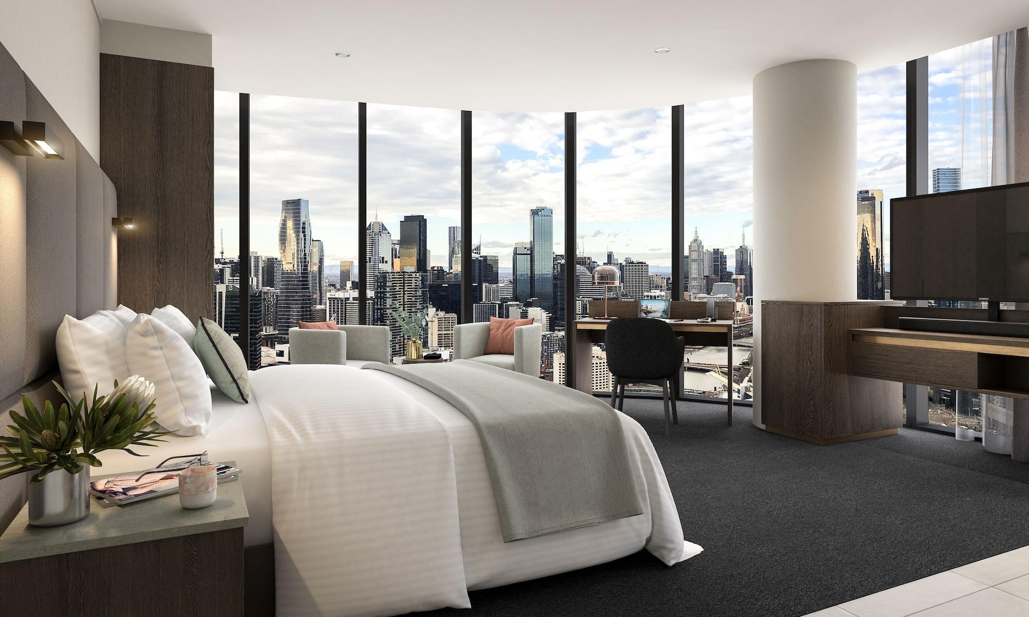 Oakwood Premier Melbourne Apart otel Dış mekan fotoğraf A proposed room at the hotel